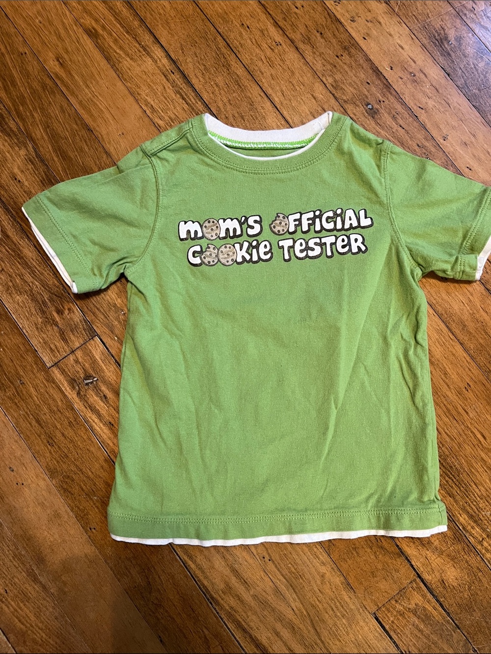 Vintage - Faded Glory Green "Mom's Official Cookie Tester" Kids Tee